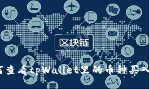 如何查看tpWallet里的币种买入价？