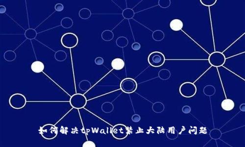 如何解决tpWallet禁止大陆用户问题